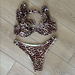 Leopard Print Bikini Set